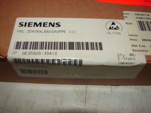 SIEMENS 6ES5-926-3SA12/6ES59-26-3SA12/6ES5926-3SA12/6ES59263SA12 CPU **NIB-FS**