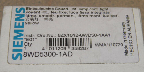 Siemens 8WD5300-1AD Signal Beacon - 12-230V - Yellow - NEW - NIB