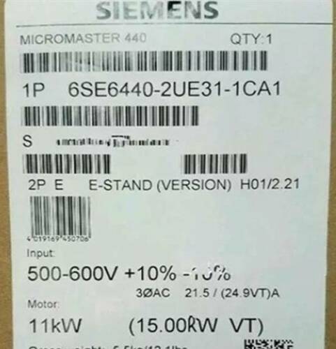 1PC NEW Siemens M440 6SE6440-2UE31-1CA1 380V 11KW