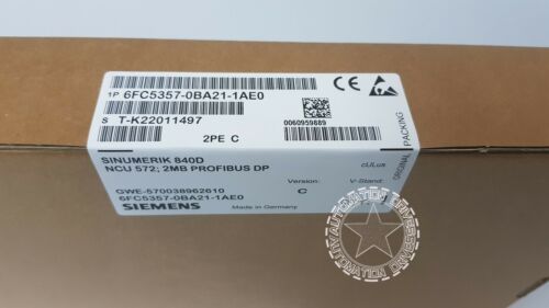 **NEW IN SEALED BOX** SIEMENS SINUMERIK 840D NCU 572 6FC5357-0BA21-1AE0 NIB