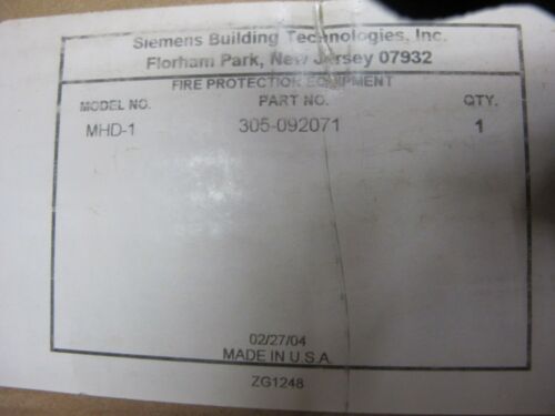 SIEMENS MHD-1 305-092071
