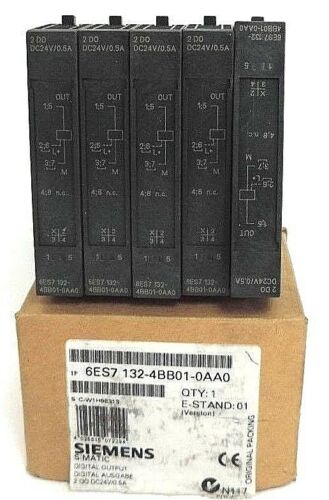 NIB SIEMENS 6ES7-132-4BB01-0AA0 DIGITAL OUTPUT MODULE 6ES71324BB010AA0 (BOX OF 5