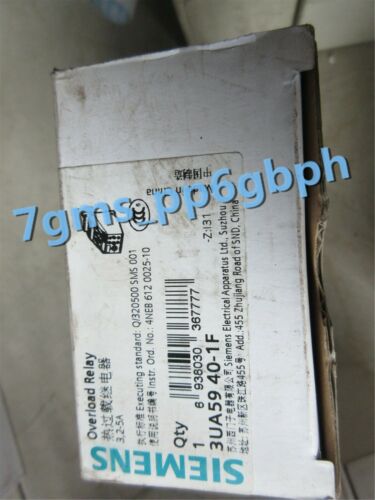 1pc NEW IN BOX Siemens Relay 3UA5940-1F 3UA59 40-1F