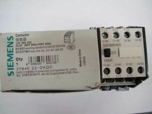 NEW SIEMENS 3TB4022-0XQ0 380VAC Ac contactor free shipping