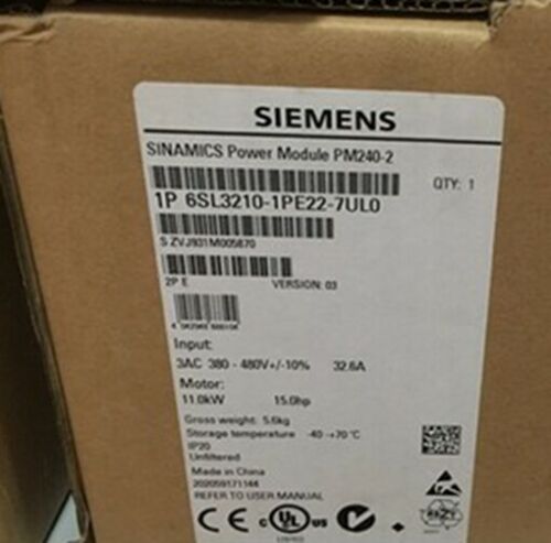 1PC New Siemens 6SL3210-1PE22-7UL0