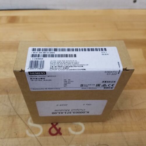 Siemens 6ES7 326-2BF10-0AB0 Simatic S7-300 Digital Output Module - NEW