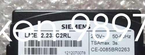 SIEMENS LME22.233C2RL Control Box Combustion Program / Burner Controller