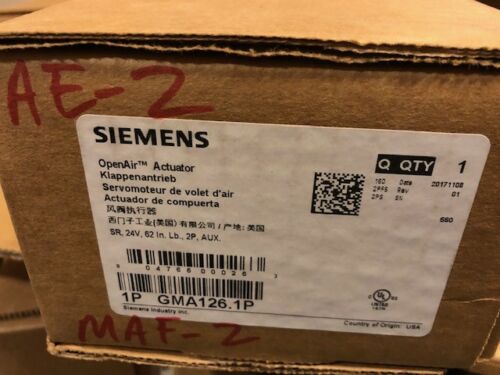Siemens GMA126-1P damper actuator