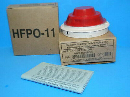 SIEMENS HFPO-11 INTELLIGENT SMOKE DETECTOR - FREE PRIORITY SHIPPING - NEW - **C