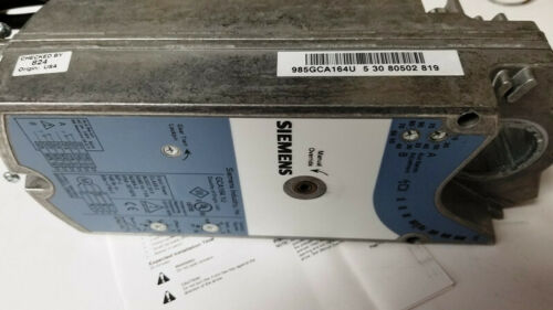 NIB Siemens GCA164.1U OpenAir Electronic Damper Actuator 24V
