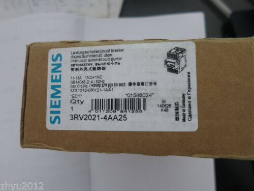 1pcs Siemens 3RV2021-4AA25