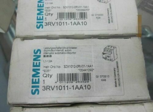 3RV1011-1AA10 3RV10 11-1AA10 SIEMENS Starter Motor Protector New