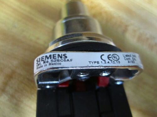 Siemens 52SC6AFJ1 Keyed Selector Switch