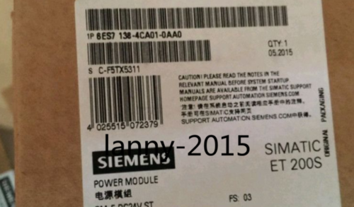 1PC NEW SIEMENS 6ES7138-4CA01-1AA0