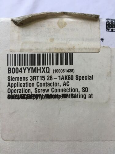NEW Direct Replacement Siemens 3RT1017 Contactor 3RT1017-1AK61 with 120V Coil