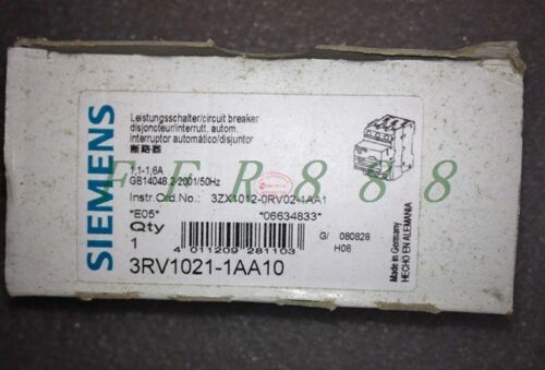 NEW Siemens Motor protection circuit breaker 3RV1021-1AA10
