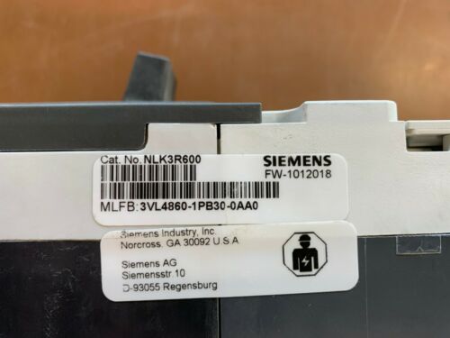 SIEMENS NLK3R600, NLGB, 600 AMP, NEW