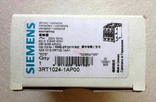 3RT1024-1AP00 3RT10 24-1AP00 1PCS SIEMENS 230V Contactor New