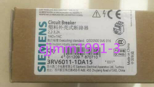 1PC NEW Siemens 3RV6011-1CA15 circuit breaker 1.8A-2.5A #Y1