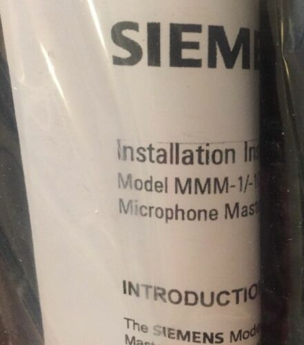 Siemens MMM-1 Microphone Master Module Assy Fire Alarm 500-892079