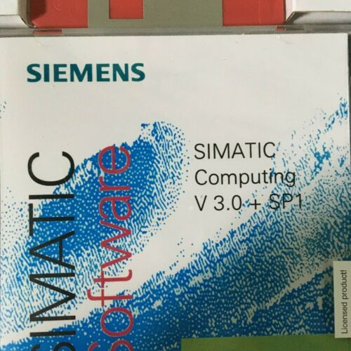 SIEMENS, 6ES7806-0CC00-0YE0, SOFTWARE SIMATIC COMPUTING V3.0 SP1 W/DISK/CD