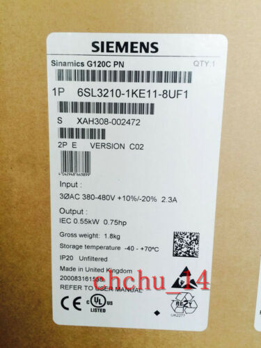 Siemens 6SL3210-1KE11-8UF1 6SL3 210-1KE11-8UF1 Brand new and sealed #03