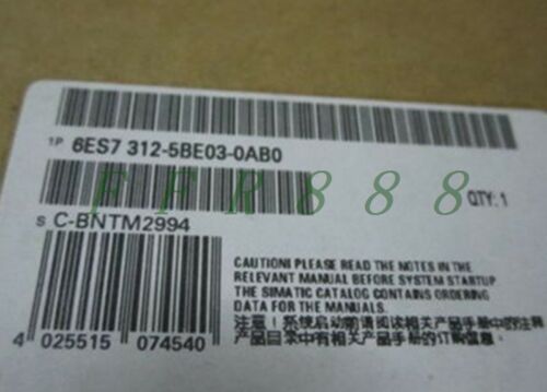 ONE NEW Siemens 6ES7312-5BE03-0AB0 6ES7 312-5BE03-0AB0