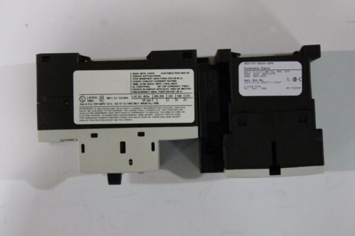 FURNAS/SIEMENS COMBO STARTER 3RA1110-1GA15-1AP6 6.3 Amps 220-240 COIL