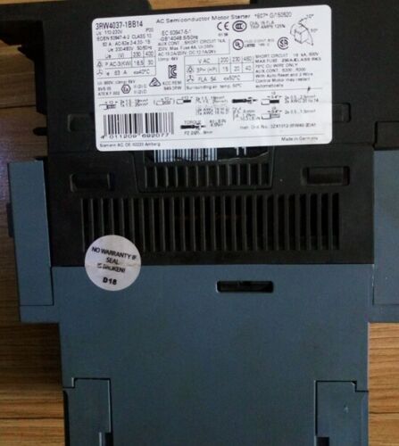 1PC NEW Siemens soft starter 3RW4037-1BB14 30KW One year warranty