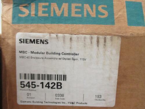 Siemens 545-142B/545-142A Modular Building Controller Enclosure w/ Door Assembly