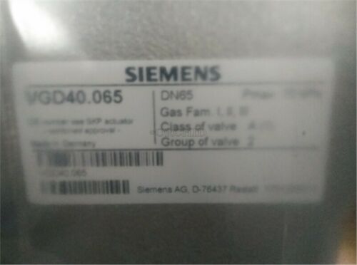 VGD40.065 Siemens DN65 Combination Valve Group For Gas Burner / iy