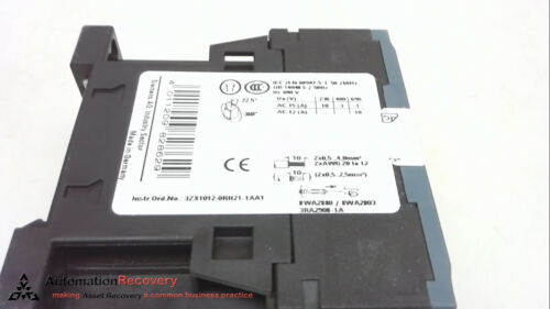 SIEMENS 3RH2140-2BB40, SIRIUS AUXILIARY CONTACTOR, RELAY, NEW #250865