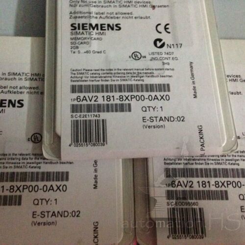 New Siemens 6AV2181-8XP00-0AX0 SD memory card 2GB 6AV2 181-8XP00-0AX0