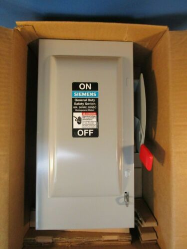 Siemens, GF322N, General Duty Safety Switch, 3 Phase, 60A