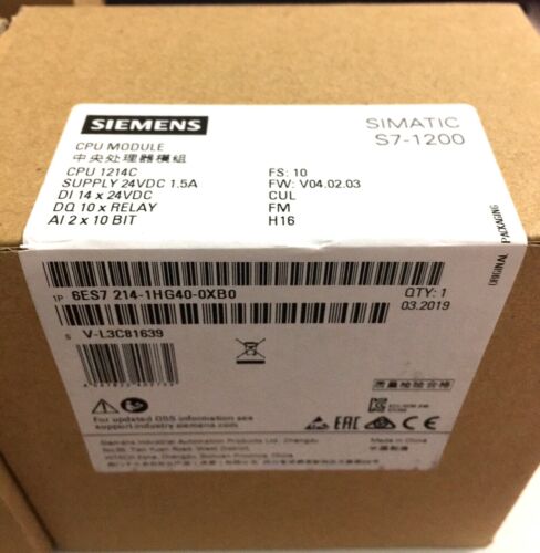 1PCS New IN BOX SIEMENS PLC CPU Unit 6ES7 214-1HG31-0XB0 6ES7214-1HG31-0XB0