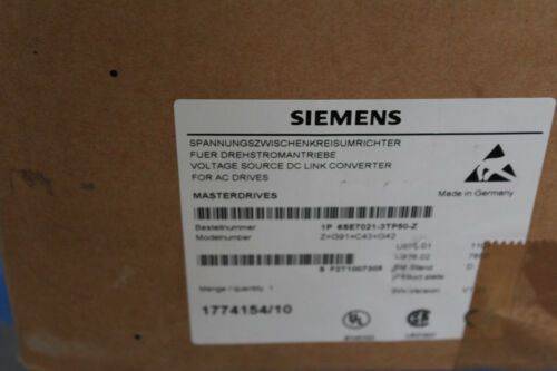 Siemens 6SE7021-3TP50-Z NEW Z=G91+C43+G42 Drive unit