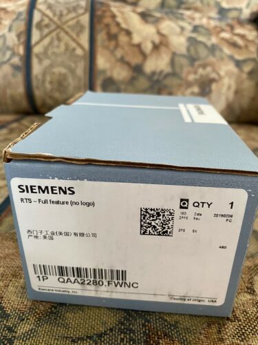 New - Siemens QAA2280.FWNC FULL FEATURE Room Temp Sensor - White - NO LOGO