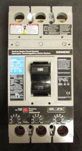 SIEMENS Type FXD6-A Sentron Circuit Breaker 3 Pole 150 Amp FXD63B150L