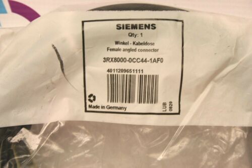 Siemens 3RX8000-0CC44-1AF0 Female Angled Connector **NEW Sealed**
