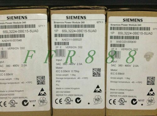 ONE NEW Siemens converter G120 6SL3224-0BE15-5UA0 0.55KW