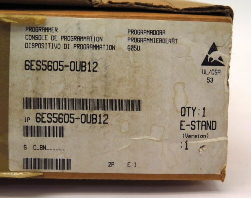 Siemens Simatic PG605U Hand Held Programming Unit 6ES5605-0UB12