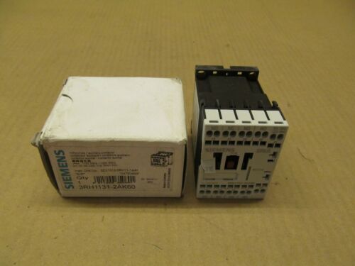 1 NIB SIEMENS 3RH1131-2AK60 3RH11312AK60 CONTROL RELAY 3NO 1NC 120VAC COIL CC