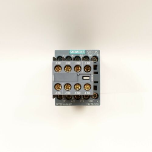 Siemens Contactor 3RT2016-1AB01 24V Coil with Aux Switch Block 3RH2911-1HA22