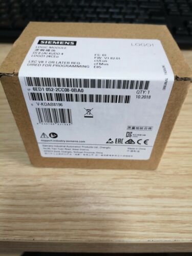 1PC New Siemens LOGO!8 6ED1052-2CC08-0BA0 Controller In Box Free Ship