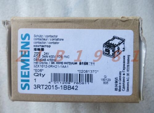 ONE NEW- Siemens 3RT2015-1BB42