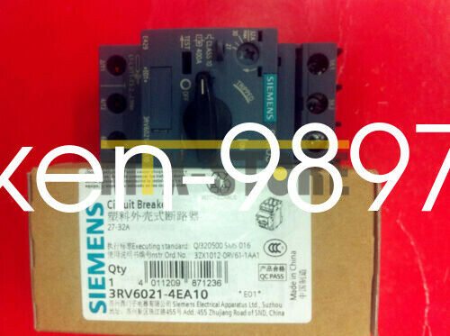 1PCS NEW Siemens Breaker 3RV6021-4EA10 27-32A Leakage Protection