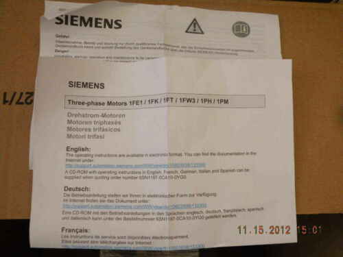 NEW SIEMENS 1FK7101-5AC71-1EG3 SERVO MOTOR NIB 3 PHASE