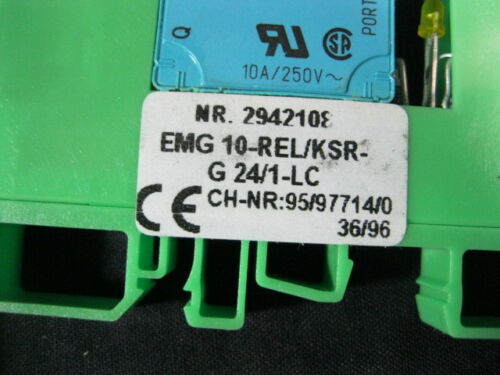 SIEMENS EMG-10-REL-KSR-G-24-1-LC RELAY MINATURE POWER (J-BOX INJECTION FI