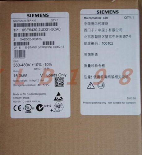 ONE NEW- Siemens 6SE6 430-2UD31-5CA0