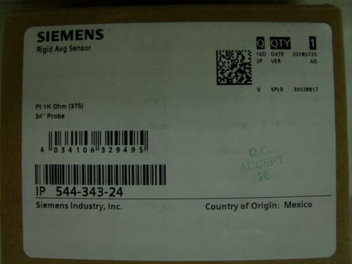 SIEMENS - HVAC RIGID AVERAGING SENSOR ~ 24 PROBE ~ 544-343-24 *SEALED*